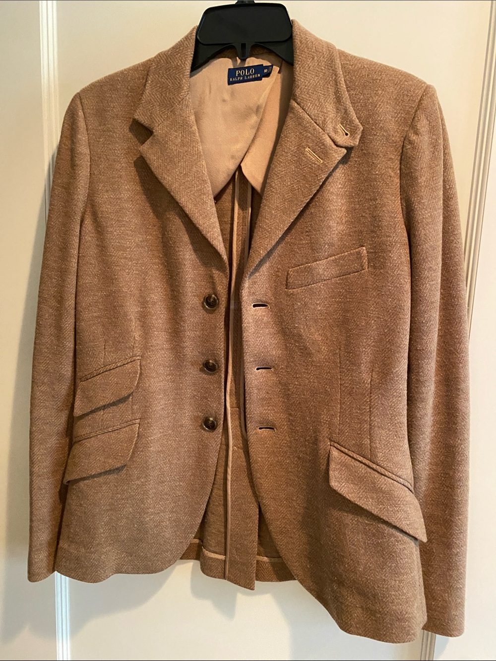 Polo by Ralph Lauren Women's Camel/Tan Wool-Blend Blazer